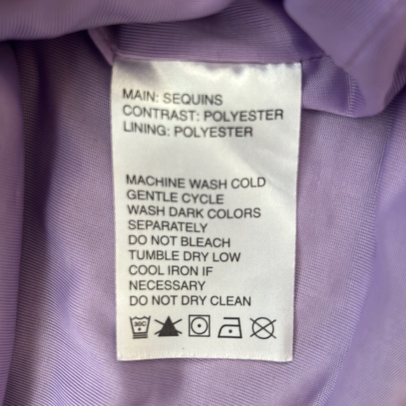 NWOT Premonition Designs Sequin Skirt Size 4/Small 💚💜 - Picture 5 of 6